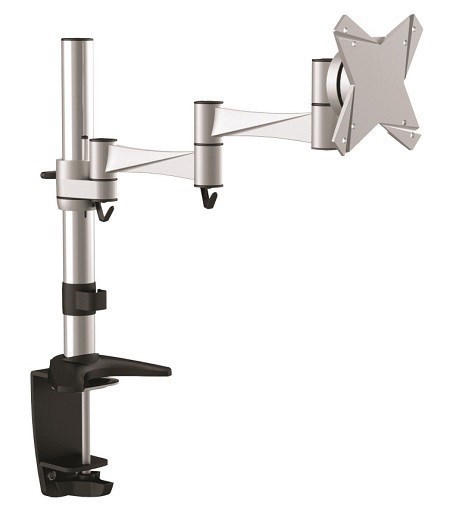 Astrotek Dual Monitor Arm Desk Mount Stand 43CM For 2 LCD Displays 21.5' 22' 23.6' 24' 27' 8KG 30° Tilt 180° Swivel 360° Rotate Vesa 75X75 100X100