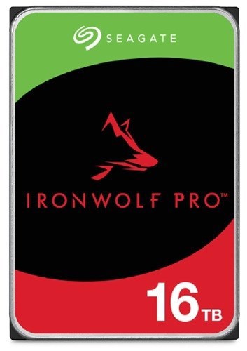 Seagate IronWolf Pro, Nas, 3.5" HDD, 16TB, Sata 6Gb/s, 7200RPM, 256MB Cache, 5 Years Or 2.5M Hours MTBF Warranty