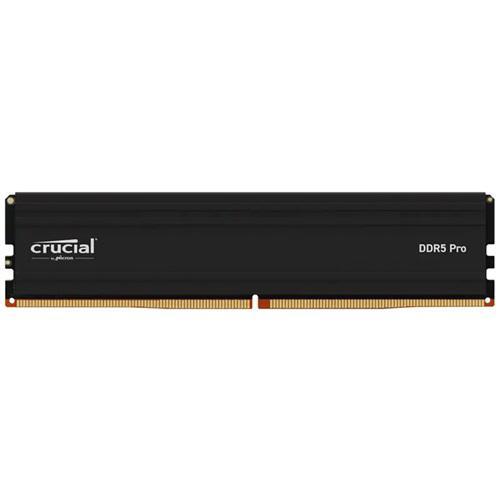 Crucial Pro 32GB (2x16GB) DDR5 Udimm 5600MHz CL46 Black Heat Spreaders Desktop PC Gaming Memory