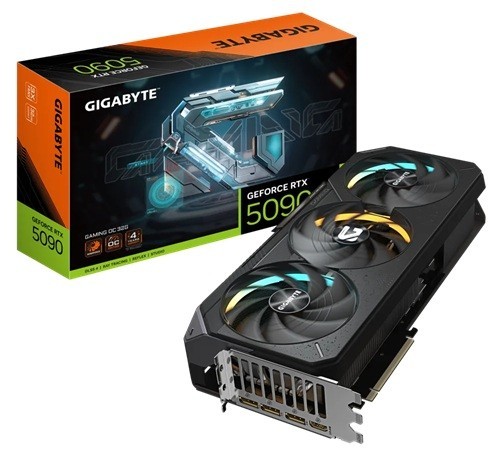 Gigabyte Gv-N5090gaming Oc-32Gd, GeForce RTX™ 5090, Cuda 21760, 32 GB. GDDR7, Pci-E 5.0, 1000W, Hdmi 2.1B X1