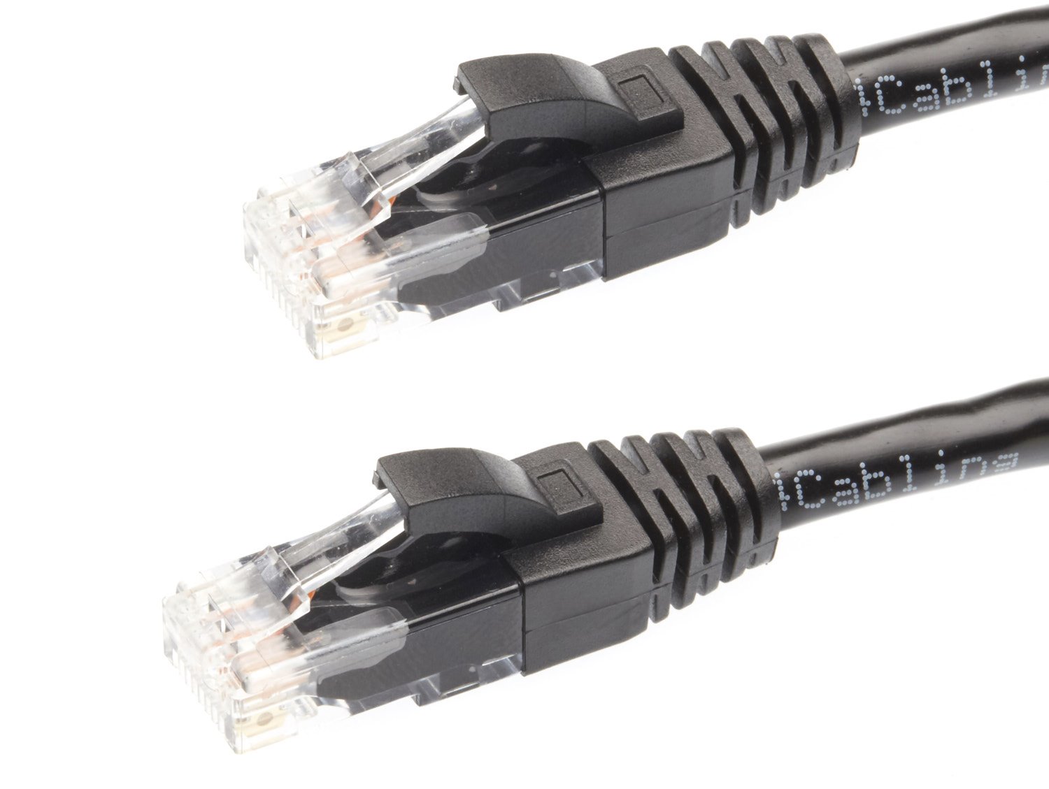 4Cabling 0.5M Cat 5E Ethernet Network Cable. Black