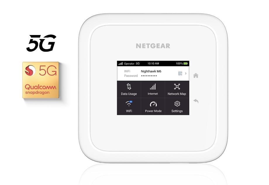 Netgear Nighthawk M6 Next Generation 5G Mobile Router - White, Unlocked Apac Region, 2YR