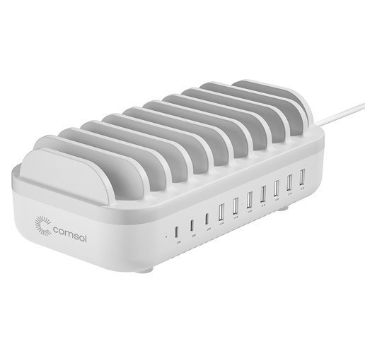 Blupeak 10 Port Usb-C & Usb-A Charging Station 120W Total Power
