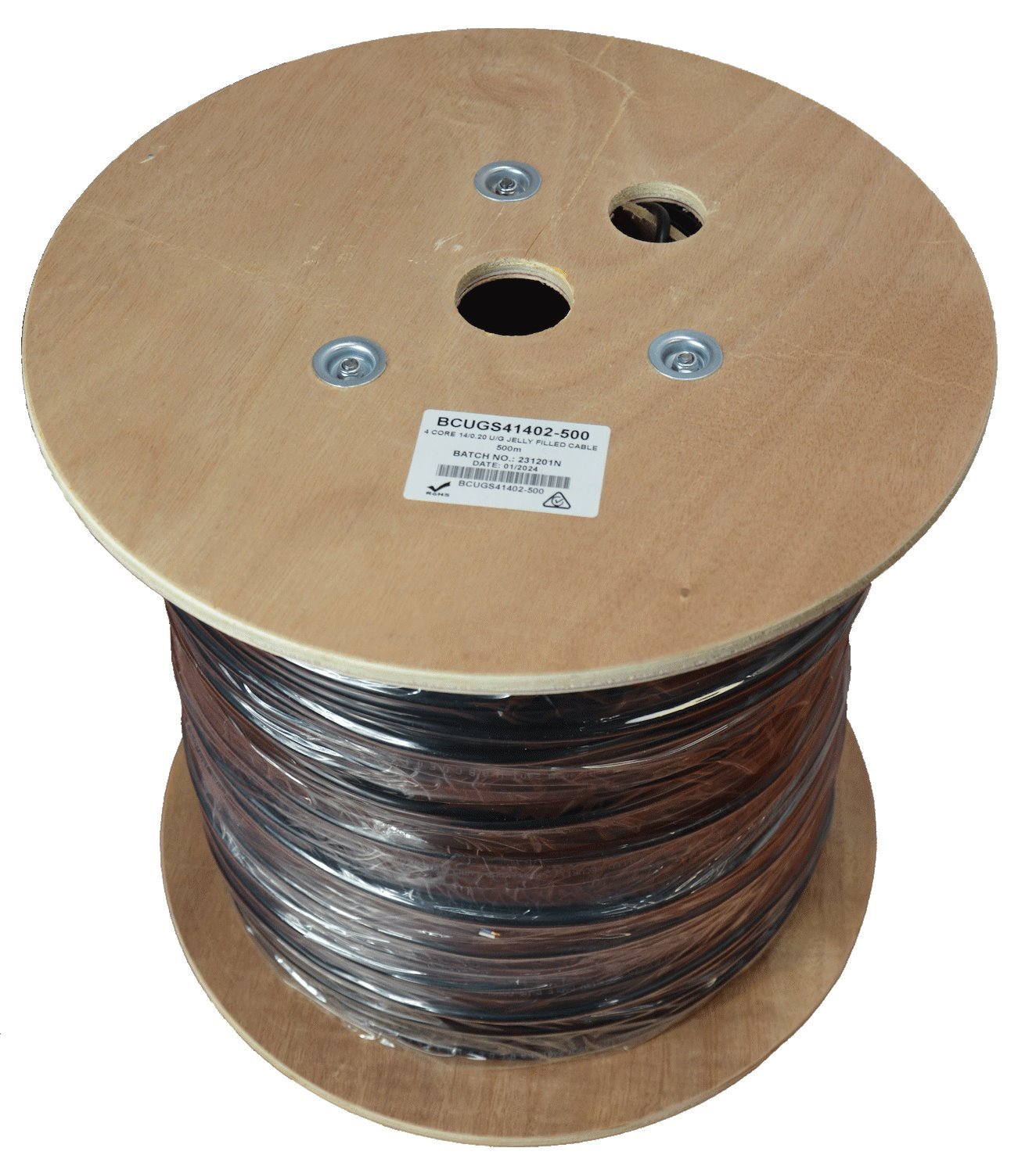 Radum 4 Core 14/0.20 Jelly Filled Underground Security Cable | 300M Black