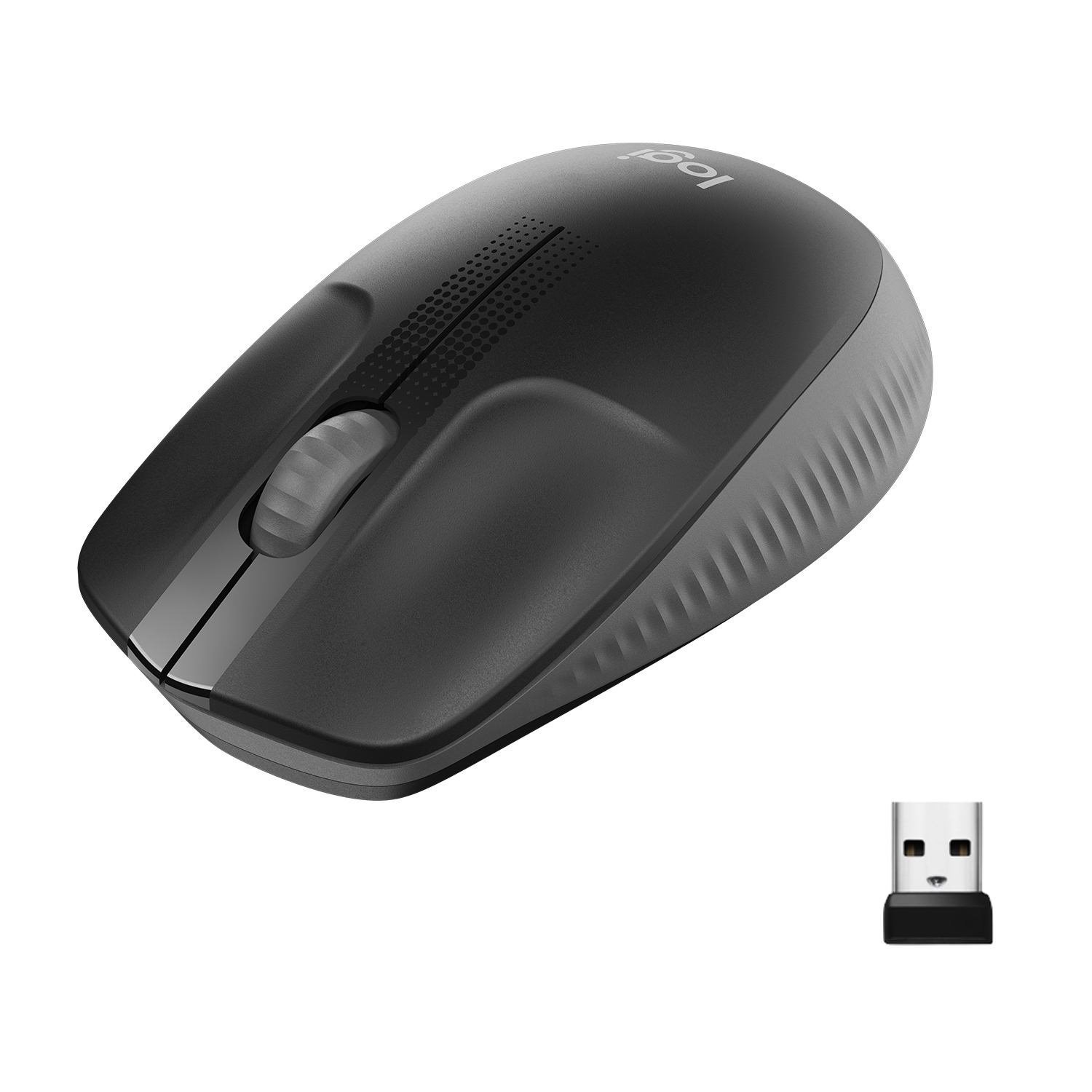 Logitech M190 Full-size Mouse - Charcoal