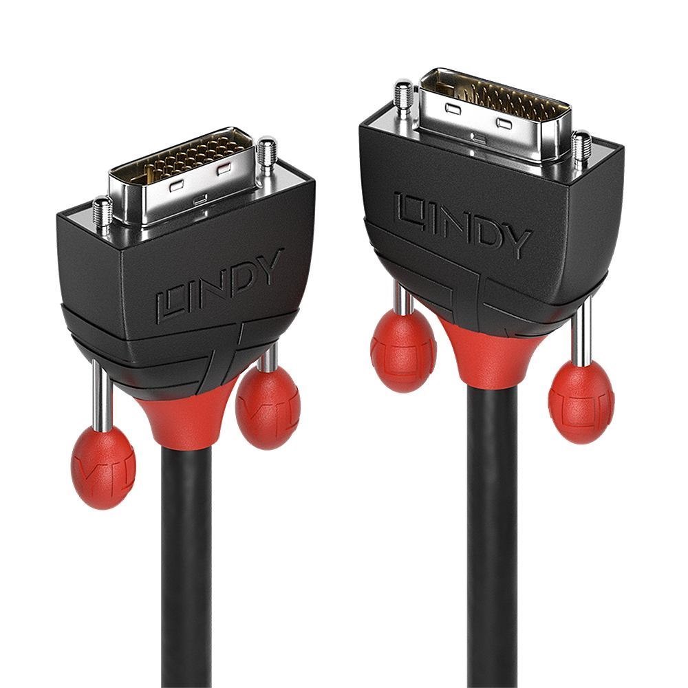 Lindy 3M Dvi-D Dual Link Cable Black Line (3M Dvi-D Dual Link Cable - Black Line - Warranty: 120M)