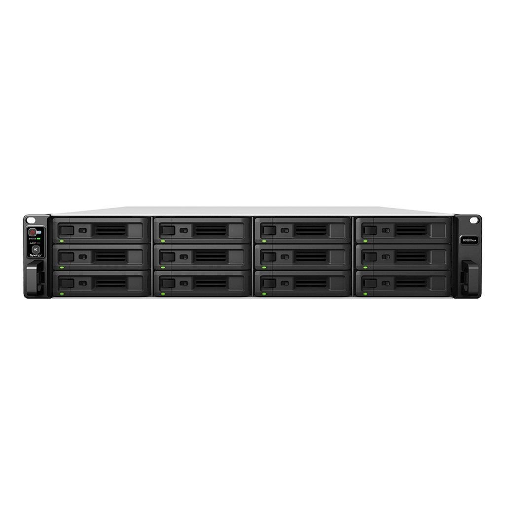 Synology RackStation RS3621xs+ Nas Rack [2U] Ethernet Lan Black D-1541 (Synology Rs3621xs+/192Tb-Hat5300)