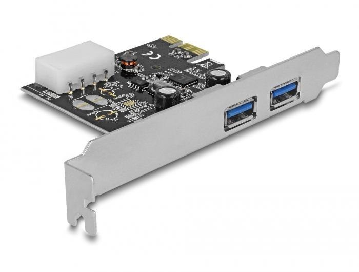 DeLOCK 2X Usb 3.0 Pci Express Card Interface Cards/Adapter Internal Usb 3.2 Gen 1 [3.1 Gen 1] (Io Delock PCIe 2 Port Usb 3.0 Inkl. Low-Profile)