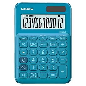 Casio Ms-20Uc Blue Compact Desk Calculator