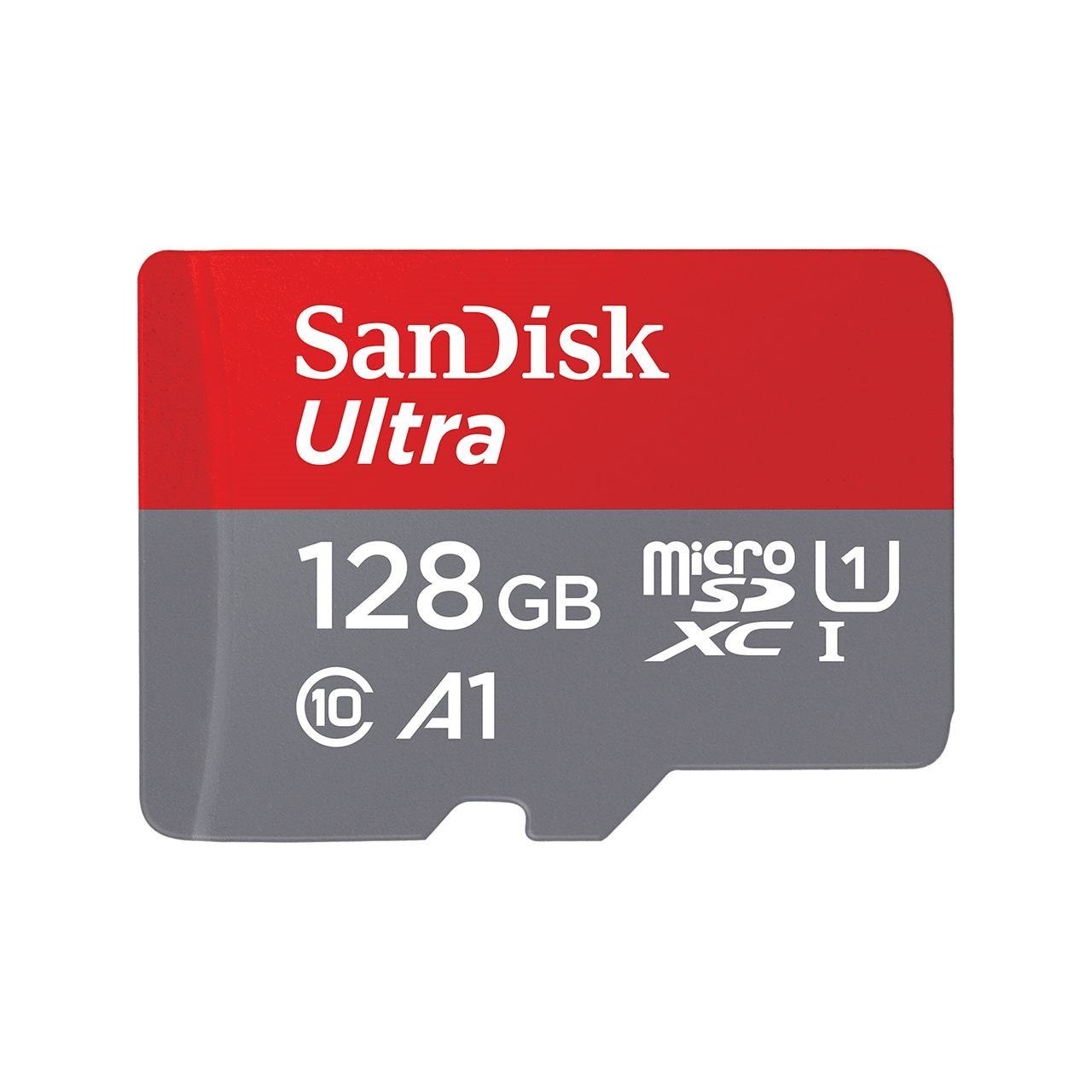 SanDisk Ultra microSD 128 GB MicroSDXC Uhs-I Class 10 (128GB Sandisk Ultra Microsdxc - SD Adapter 100MB/S Class 10 Uhs-)