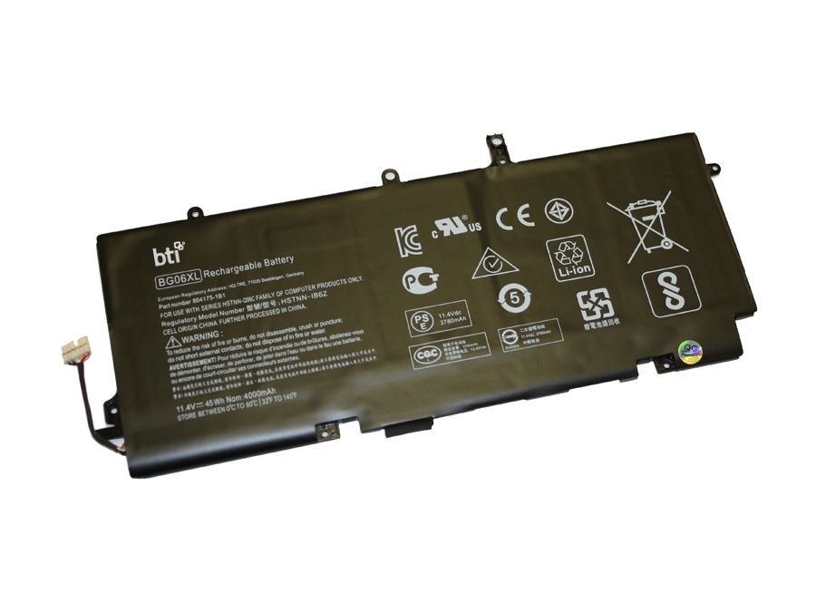 Bti Replacement Battery For HP - Compaq HP Elitebook 1040 G3 Replacing Oem Part Numbers BG06XL 804175-1B1 // 3-Cell 11.4V 3780mAh (Replacement Battery For HP - Compaq HP Elitebook 1040 G3 Replacing Oe