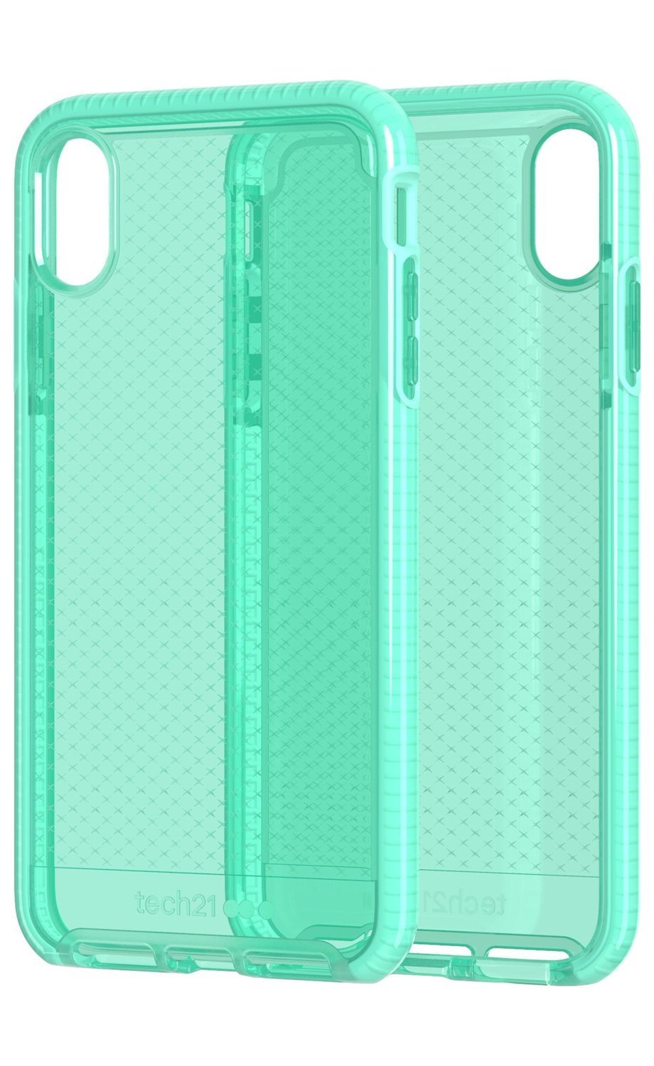 Tech21 T21-6544 Mobile Phone Case 16.5 CM [6.5] Cover Aqua Colour (Tech21 Evo Check For Wallington - Neon Aqua)