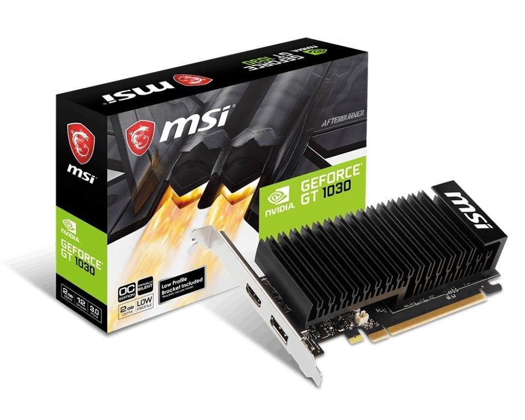 Msi GeForce GT 1030 2GHD4 LP Oc (Msi Vga 2GB GT1030 LP Silent H/DP GeForce GT 1030 2GHD4 LP Oc)