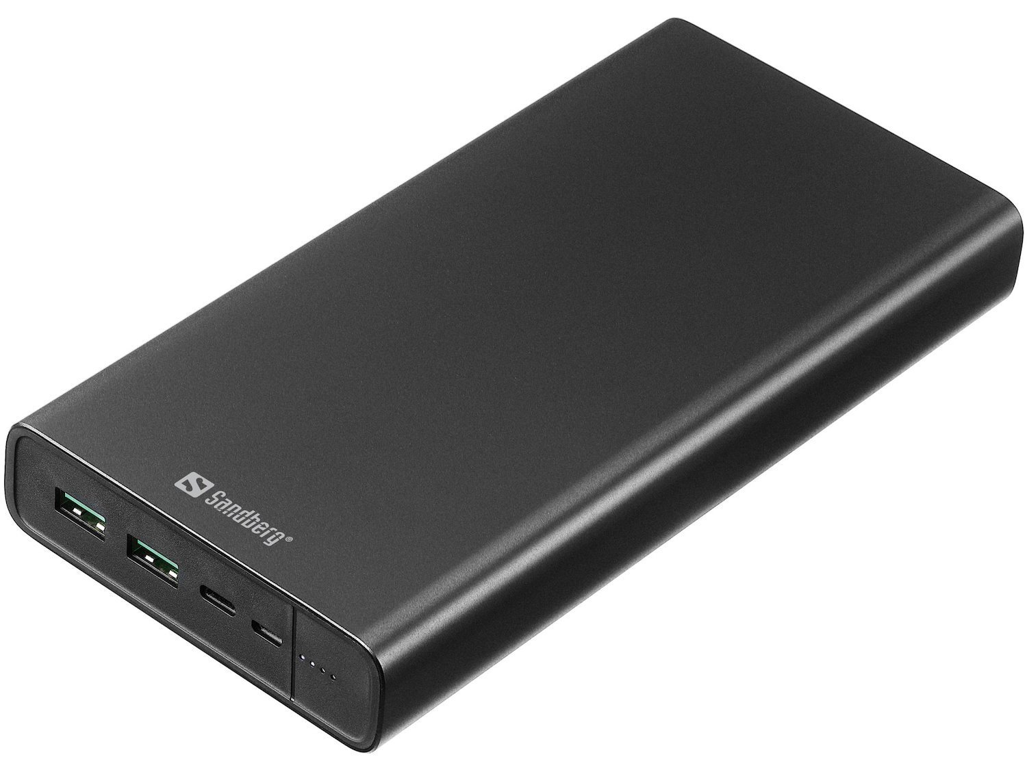 Sandberg Powerbank Usb-C PD 100W 38400 (Sandberg [420-63] PD 100W 38400mAh Powerbank 1X Usb-C 100W 2X Usb-A Power-Through Aluminium 5 Year Warranty)