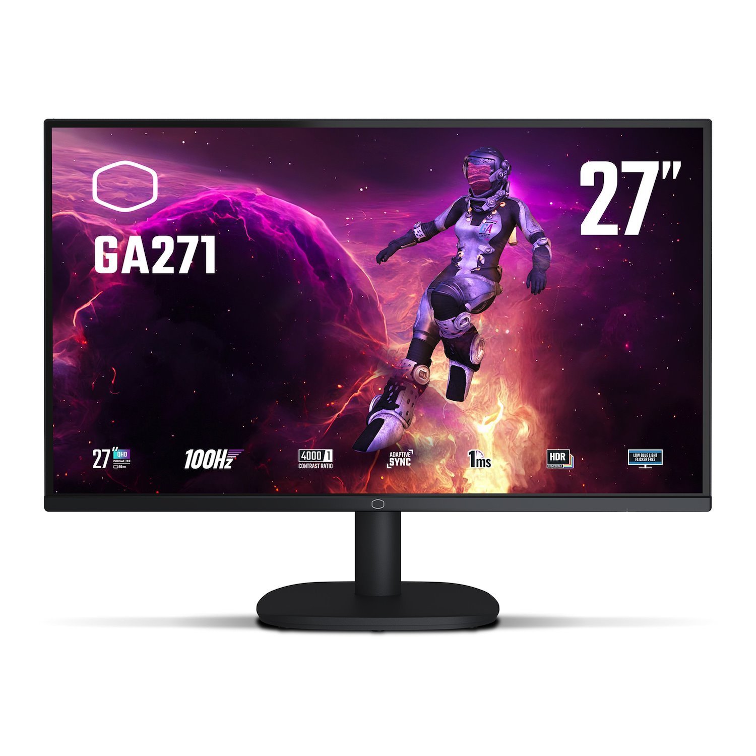 Cooler Master Gaming Ga271 Computer Monitor 68.6 CM [27] 2560 X 1440 Pixels Wide Quad HD LCD Black (Cooler Master Ga271 27 1440P Va 100Hz)