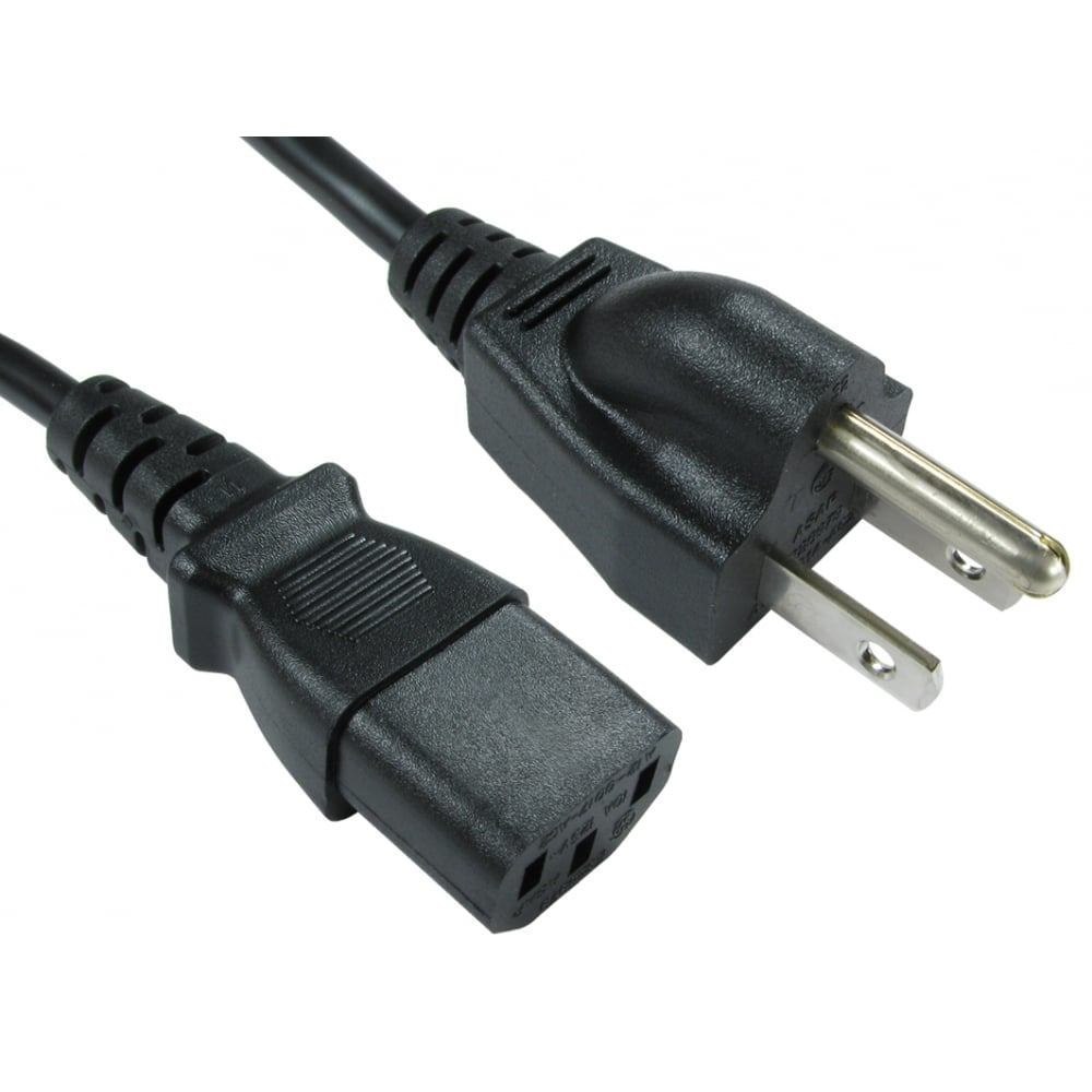 Cables Direct RB-291W Power Cable Black 2 M C13 Coupler (2M Us Plug To C13 Mains Lead)