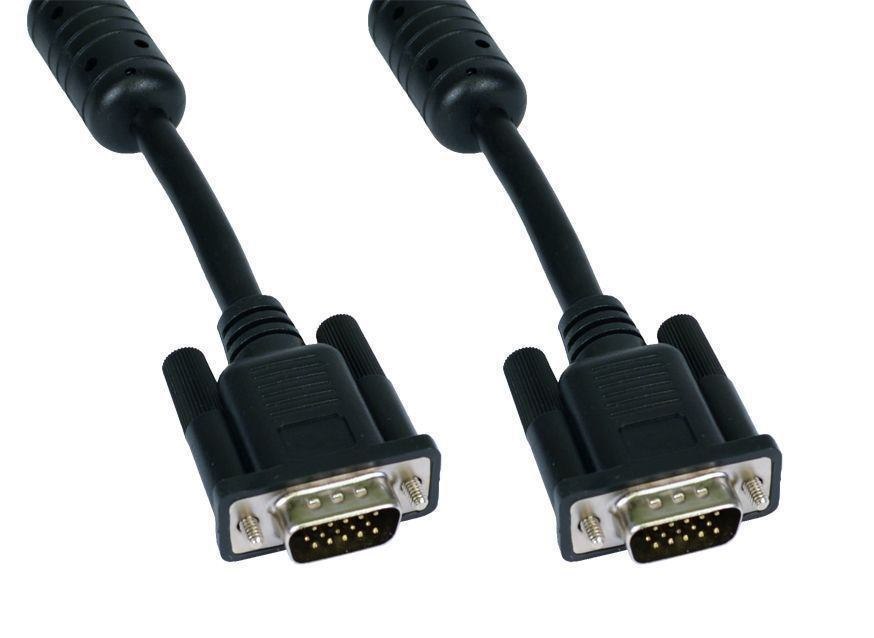 Cables Direct 10M Svga Vga Cable Vga [D-Sub] Black Chrome (10M Svga Male - Male Cable)