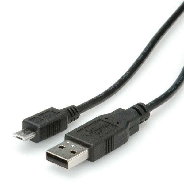 Roline Usb 2.0 Cable Usb Type A M - Micro Usb B M 3.0 M (Usb 2.0 Cable Usb Type A M - - Micro Usb B M 3.0 M - Warranty: 12M)