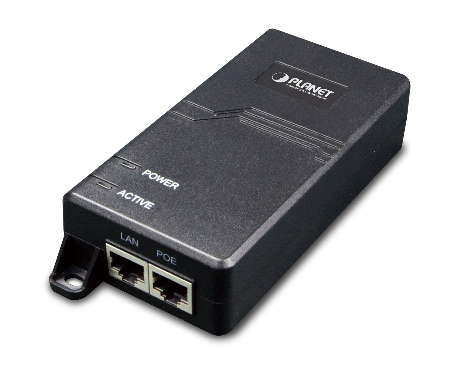 Planet Poe173 Network Switch Gigabit Ethernet [10/100/1000] Power Over Ethernet [PoE] Black (Single Port 10/100/1000Mbps - Ultra Poe Injector [60 Watts] - - W/Internal Power - Warranty: 36M)