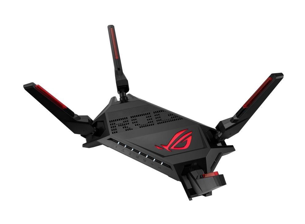 Asus Rog Rapture Gt-Ax6000 Wireless Router Dual-Band [2.4 GHz / 5 GHz] Black (Asus [Gt-Ax6000] Rog Rapture Ax6000 Dual Band Gaming Wi-Fi 6 Router 2X 2.5G Lan Wan Aggregation RGB AiMesh Game Accelerati