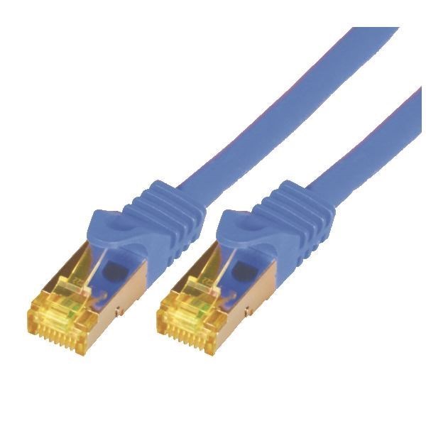 M-Cab 5M Cat7 Networking Cable Blue S/FTP [S-STP] (Cat7 SFTP RJ45 LSZH 5M Blue - 10Gbit Raw Patch Cable)