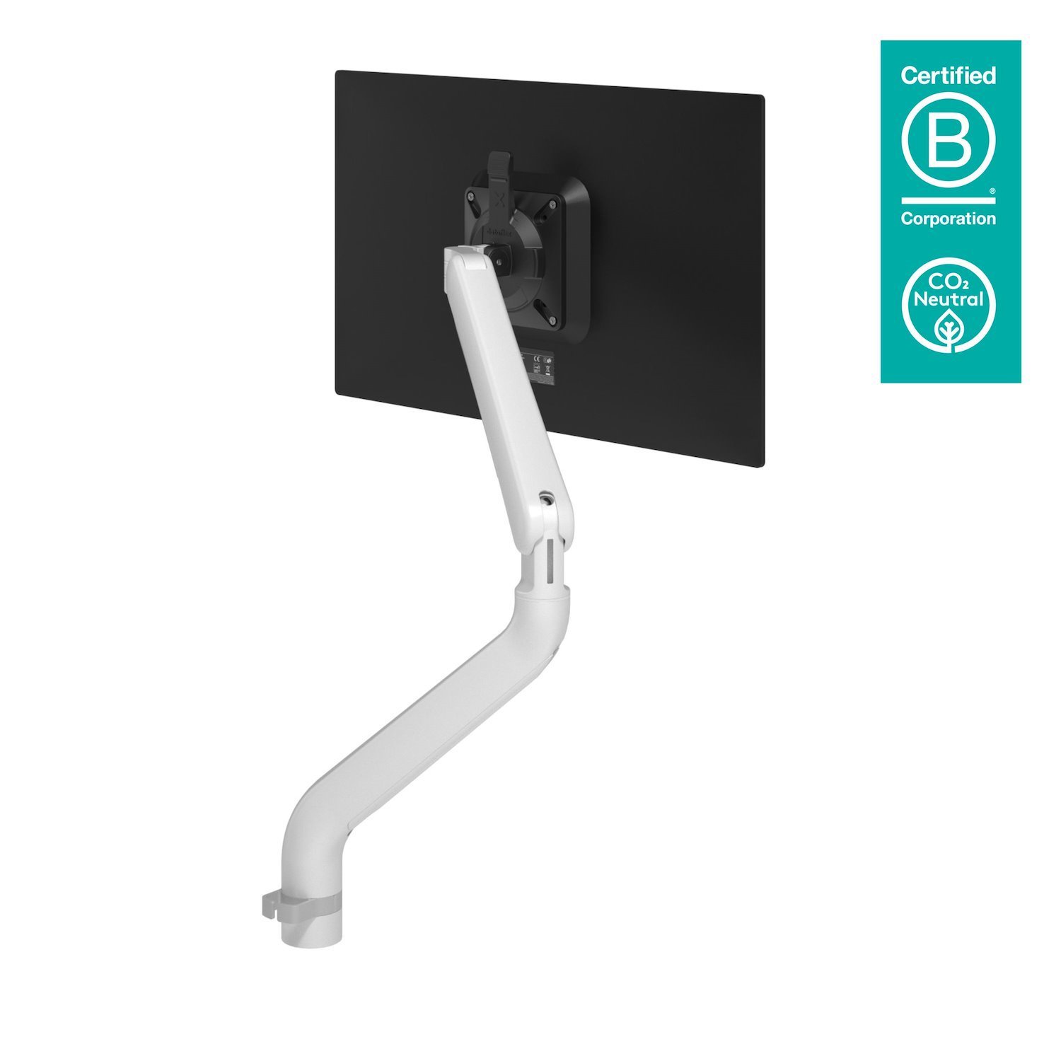 Dataflex 65.110 Monitor Mount / Stand 131.6 CM [51.8] White Desk (Dataflex Viewprime Plus Single Monitor Arm - White - No Mount - Height And Depth Adjustment [5Years Warranty])