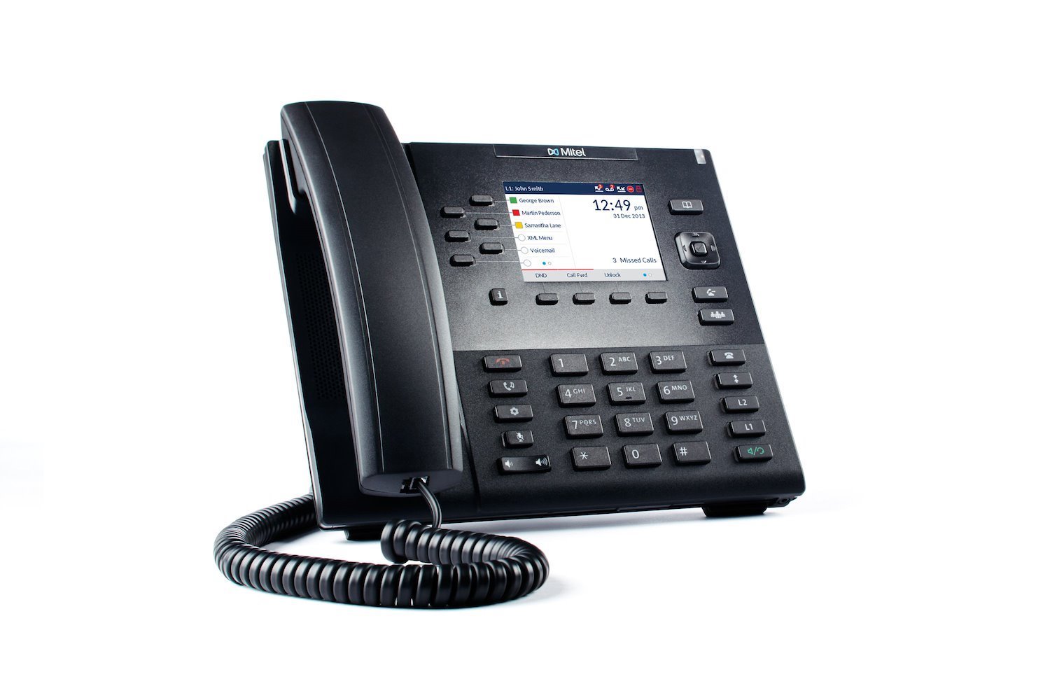 Mitel 80C00002aaa-A Ip Phone Black 9 Lines LCD (6867I W/O Ac Adapter)