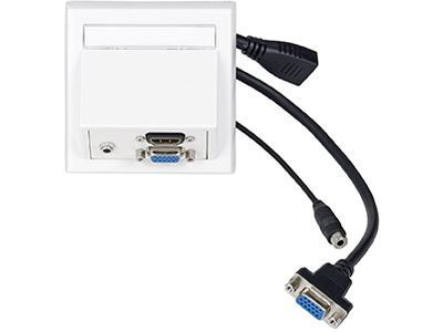 Vivolink Wi221192 Socket-Outlet Hdmi + Vga + 3.5MM White (Wall Box Vga Hdmi + 3 5MM - Aud Inc Thorsmann Wall Box . - Warranty: 12M)