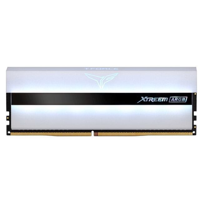 Team Group Xtreem Argb Memory Module 16 GB 2 X 8 GB DDR4 3200 MHz (Team T-Force Xtreem Argb 16GB White Heatsink With Argb LEDs [2 X 8GB] DDR4 3200MHz Dimm System Memory)