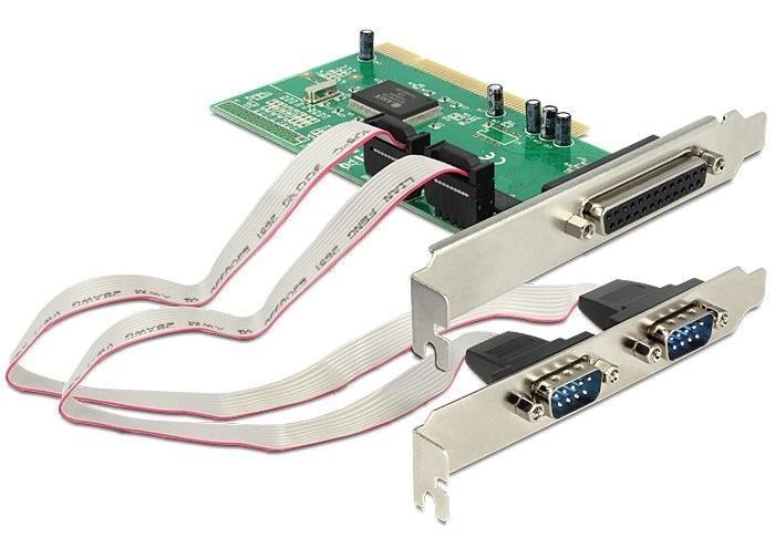 DeLOCK 1X Parallel & 2X Serial - Pci Card Interface Cards/Adapter (Io Delock Pci Karte 2X Seriell + 1X Parallel)