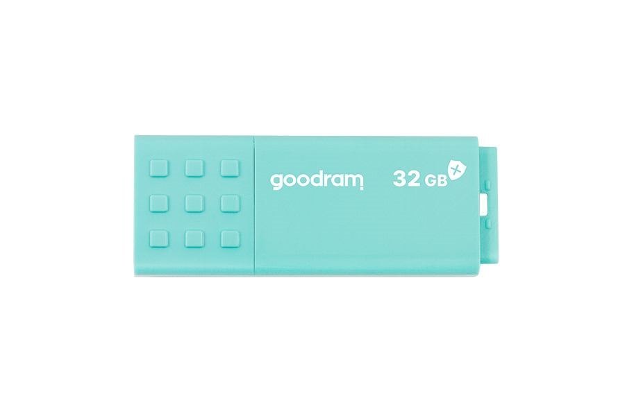 Goodram Ume3 Usb Flash Drive 32 GB Usb Type-A 3.2 Gen 1 [3.1 Gen 1] Turquoise (Goodram Ume3 Care 32GB Usb 3.0 Flash Drive)