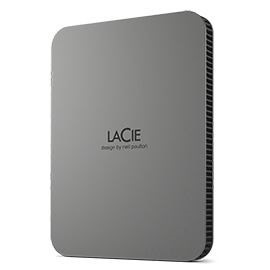 LaCie STLR5000400 External Hard Drive 5 TB Grey (HDD Ext Mobile Drive Usb3.1 Type-C 5TB)