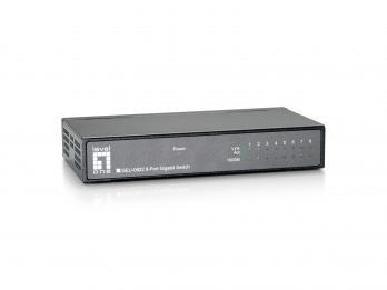 LevelOne 8-Port Gigabit Switch (LevelOne Switch 8X GBit Metallgehäuse Unmanaged)