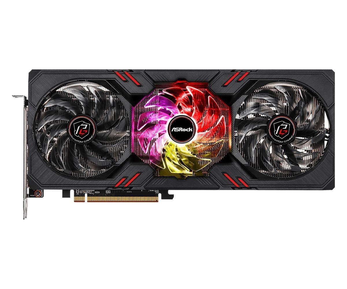 Asrock 90-Ga4bzz-00Uanf Graphics Card Amd Radeon RX 7600 8 GB GDDR6 (Asrock RX7600 Phantom Gaming 8GB Oc PCIe4 8GB DDR6 Hdmi 3 DP 2755MHz Clock Overclocked RGB)