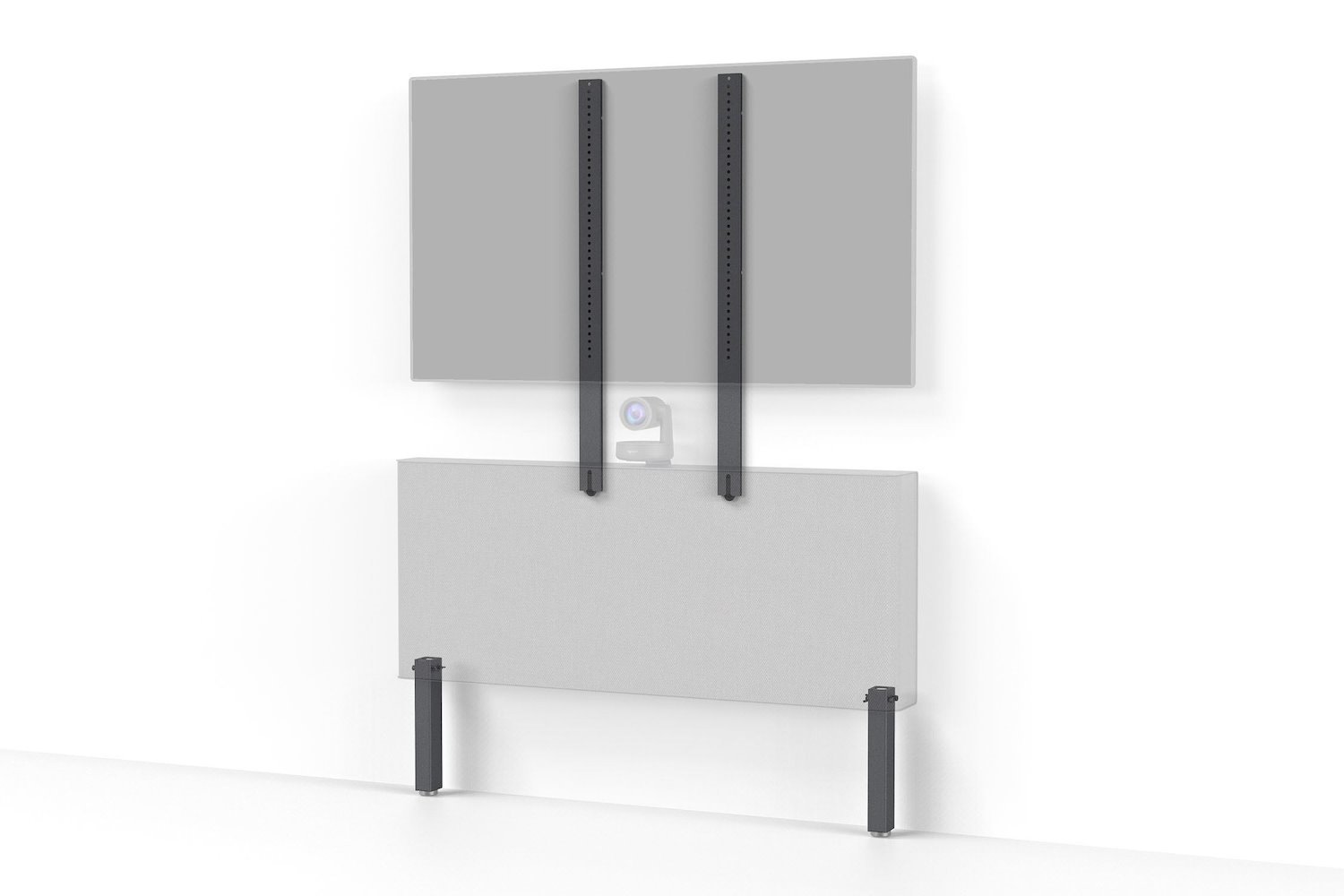 Heckler Design H544-BG Video Conferencing Accessory Wall Mount Black (Support Kit For Av Credenza - - Black Grey H544-BG Wall - Mount Black Wall Av Credenza Steel 229 MM - Warranty: 24M)