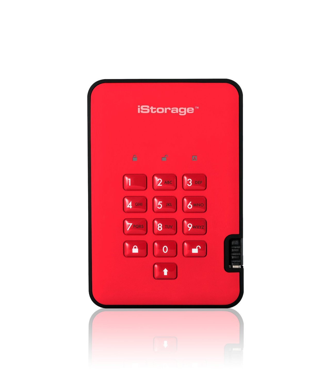 iStorage diskAshur2 256-Bit 2TB Usb 3.1 Secure Encrypted Solid-State Drive - Red Is-Da2-256-Ssd-2000-R (iStorage diskAshur2 SSD 2TB - Red)