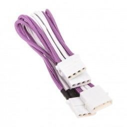 BitFenix Molex [4-Pin] - 3X Molex [4-Pin] 0.55M (BitFenix Alchemy Molex To 3X Molex Adapter 55 CM - Sleeved Purple / White / Whi)