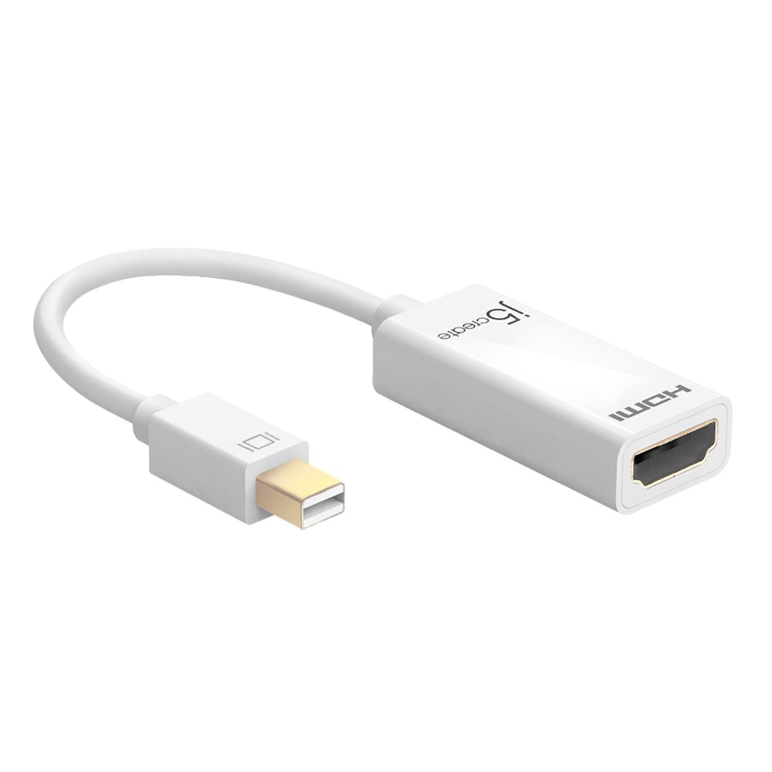 J5create Jda159 Mini DisplayPort™ To 4K Hdmi™ Adapter White (Mini Displayport To 4K Hdmi - Adapter)