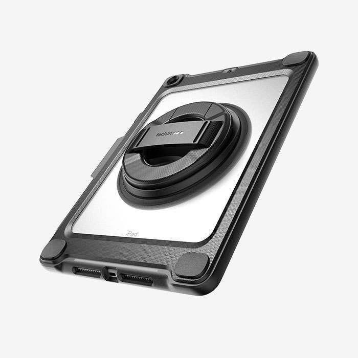 Tech21 Evo Max Hand Strap Mobile Phone Case 25.9 CM [10.2] Black (Evo Max w/Hand Strap iPad 7TH BLK - Con)