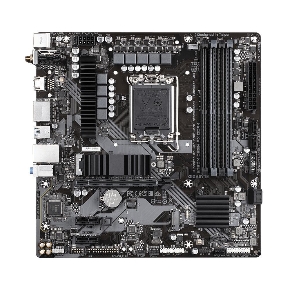 Gigabyte B760M DS3H Ax DDR4 Motherboard Intel B760 Express Lga 1700 Micro Atx (Giga B760M DS3H Ax DDR4 S1700/DDR4/µATX)