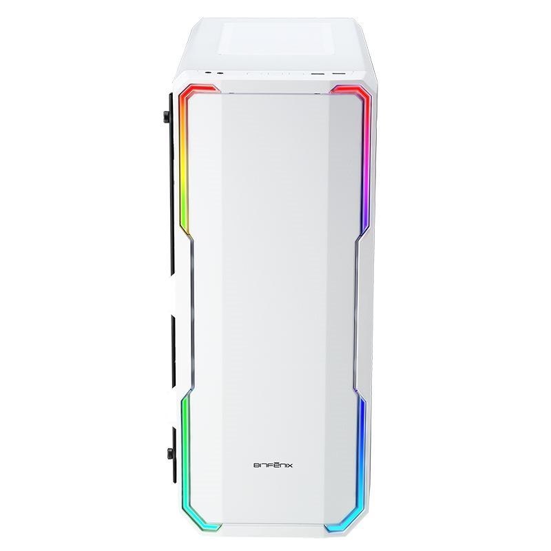 BitFenix Enso Tower White (Bitfenix Enso Midi Tower RGB Gaming Case - White Tempered Glass)