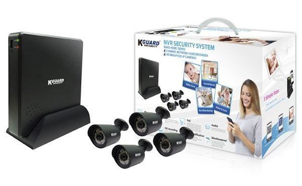 Kguard Mars Home NVR Combo Kit 4 Channel 4 Cams 2TB HDD