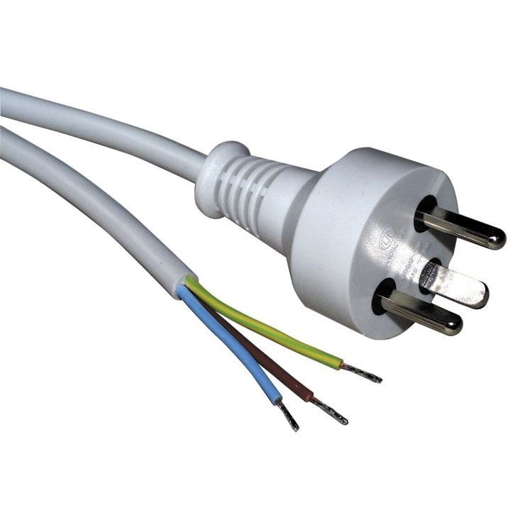 Roline 30.16.9037 Power Cable White 6 M Dk-Edb (Power Cable White 6 M Dk-Edb - Warranty: 12M)