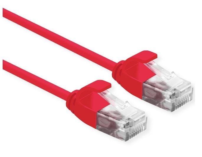 Roline 21.15.3912 Networking Cable Red 0.5 M Cat6a U/Utp [Utp] (Networking Cable Red 0.5 M - Cat6A U/Utp [Utp] - Warranty: 12M)