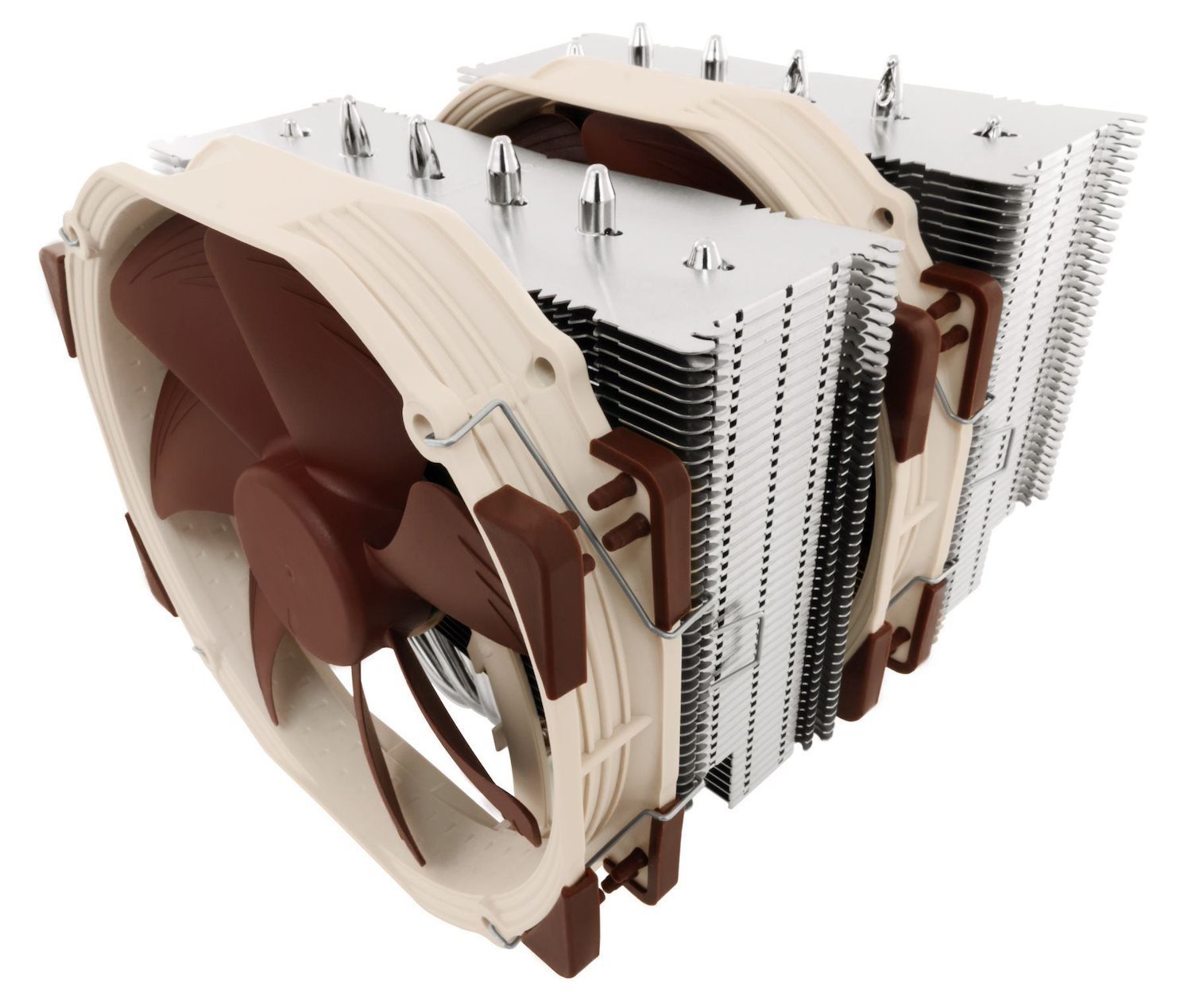 Noctua NH-D15 Computer Cooling System Processor Cooler 14 CM Beige Brown Steel (Noctua NH-D15 Dual Radiator Quiet Cpu Cooler With Two Nh-A15 Fans)