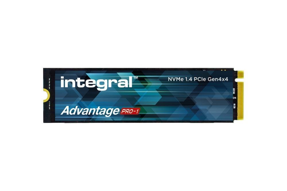 Integral 4 TB [4000 GB] Advantage Pro-1 M.2 2280 Pcie Gen4 Nvme SSD Pci Express 4.0 TLC (4TB - 4000GB SSD M.2 2280 Nvme 1.4 PCIe Gen4 X4 R-7200MB/s W-6850MB/s Iops R-940K W-1000K TLC TBW 2800 Advantag