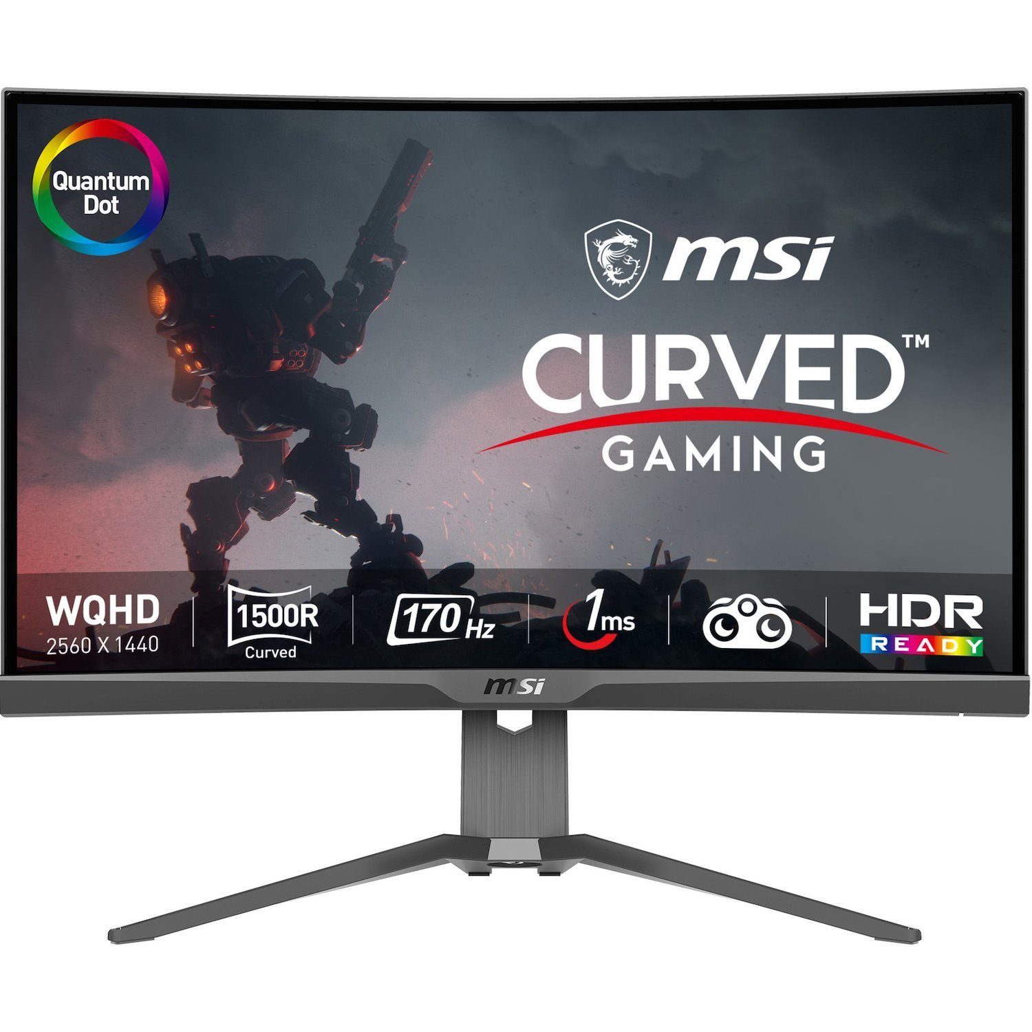 Msi Mag 275CQRF QD Computer Monitor 68.6 CM [27] 2560 X 1440 Pixels Wide Quad HD Black (Msi Mag 275CQRF QD)