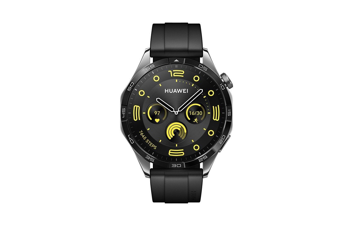 Huawei Watch GT 4 3.63 CM [1.43] Amoled 46 MM Digital 466 X 466 Pixels Black Wi-Fi GPS [Satellite] (Huawei Watch GT4 46MM Black Fluoroelastomer Strap)