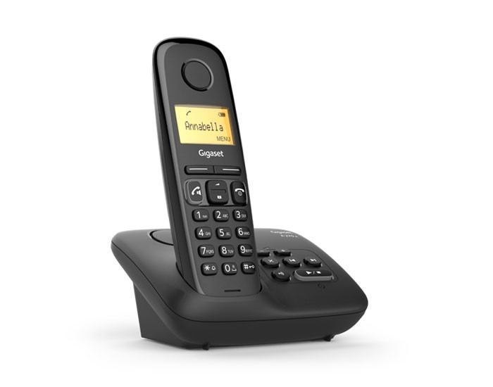 Gigaset A270a Analog/DECT Telephone Caller Id Black (Gigaset A270a Dect Tam Single)