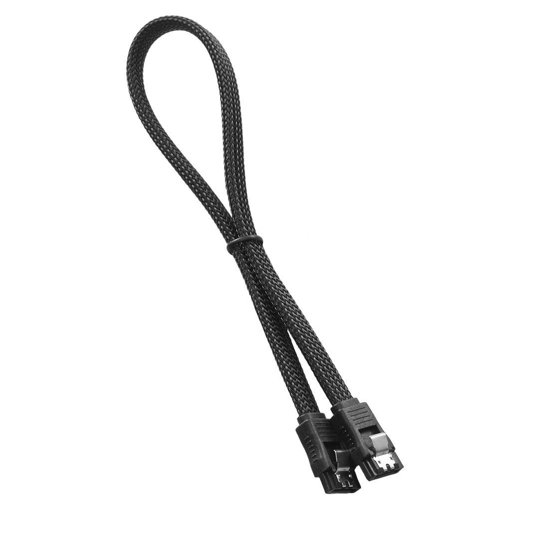 Cablemod Cm-Cab-Sata-N30kk-R Sata Cable 0.3 M Sata 7-Pin Black (CableMod ModMesh Sata 3 Cable 30CM - Black)